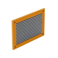 Cover With Louver 400 x 400mm Orange