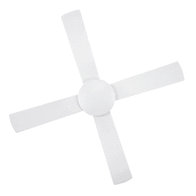 DC Ceiling Fan 48" White 4 Blade | Energy Efficient & Low Noise | Durable ABS by Fantech