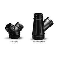 150mm 3 Way Plastic Duct Piece | Durable Construction | Efficient Air Distribution | Compatible with 150mm Ducts by Fantech