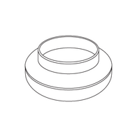 Round Duct Reducer Ø125mm to Ø100mm | Durable Metal/Plastic | HVAC Transition by Fantech