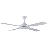 Ceiling Fan 52" White with 4 Easy Fix Blades & LED Light | Energy Efficient | Indoor & Outdoor Use by Fantech