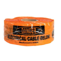 Detectable Electrical Underground Warning Tape | 100mm Width | 250m Length | High Visibility by Tuff