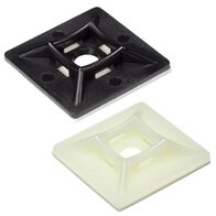 Adhesive Cable Tie Mount | 19mm x 19mm | Natural Color & Easy Peel-and-Stick | Pack of 100 by Tuff