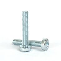 Pozi Round Head Metal Thread Zinc Screw | 316" Diameter | Corrosion Resistant | 100 Screws per Bag by Tuff