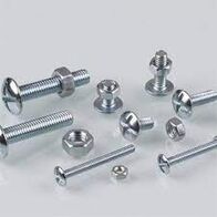 Zinc Coated Pozi Round Head Screws & Nuts | 3/32" Diameter | Corrosion Resistant | Pack of 50 by Tuff