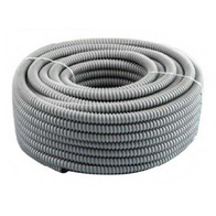 PVC Heavy Duty Corrugated Solar Conduit | 25mm Diameter | 50m Length | Grey by Tuff