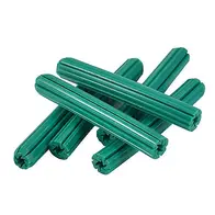 Green PVC Wall Plug 7g x 25mm | Pack of 100 | Durable Fixing by Tuff