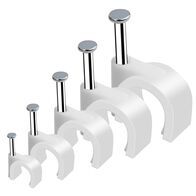 Flat Nail In Clip for 4.0mm T&E | Secure Fastening | Pack of 500 | Tuff