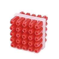 Wall Plug Red 6g x 25mm | PVC Material | Pack of 100 | General Purpose by Tuff