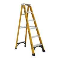 Single Sided A-Frame Ladder 1.8m | 180kg Load Capacity | Fibreglass Construction | Lightweight Design by Gorilla Hartman