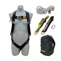 Safety Harness Kit for Roofers | Full Body Harness & Adjustable Lanyard | 15m Fall Arrest Line by Gorilla Hartman