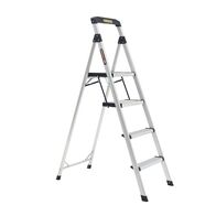 Household Step Ladder 4 Step | 1.0m Platform Height | 120kg Load Capacity | Tool Tray | by Gorilla Hartman