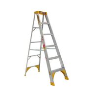 Single Sided A-Frame Ladder 1.8m | Heavy Duty Aluminium | 180kg Load Capacity | Lightweight Design by Gorilla Hartman