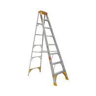 Single Sided A-Frame Ladder 2.4m | Heavy Duty Aluminium | 180kg Load Capacity | Lightweight Design by Gorilla Hartman
