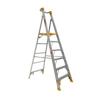 Aluminium Platform Ladder 1.8m | 180kg Load Capacity | Heavy Duty Construction & Safety Handrail | by Gorilla Hartman