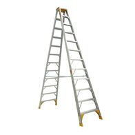 Double Sided A-Frame Ladder 3.6m | 180kg Load Capacity | Heavy Duty Aluminium | Stable Design by Gorilla Hartman