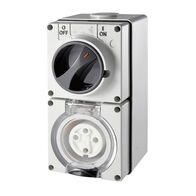 4 Pin Round Industrial Switch & Socket 40A