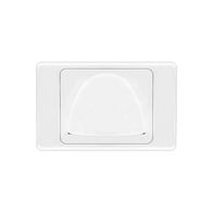 Reverse bullnose wall plate | White
