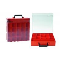 RolaCase 20 Compartment 370x370x85mm Orange Clear Lid