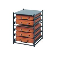 Rolacase 5 Case Unassembled Frame Complete With 5 WATRC001 Orange Cases