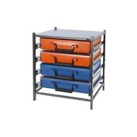 Rolacase 4 Drawer Frame Unassembled With 2x WATRC001 And 2x WATRC002 Cases