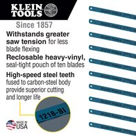 Bi-Metal Blades, 18 TPI, 30.5 cm, 10-Pack