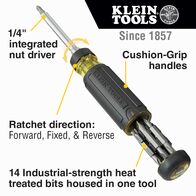 15-in-1 Multi-Bit Ratcheting Screwdriver