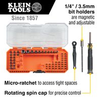 Precision Ratchet and Driver System, 64-Piece