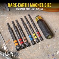 1/2-Inch Hollow Magnetic Colour-Coded Power Nut Driver