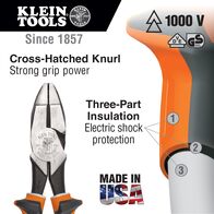 160 mm Insulated Diagonal-Cutters, Slim Handle