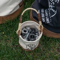 Mini Tool Bucket, Leather Bottom