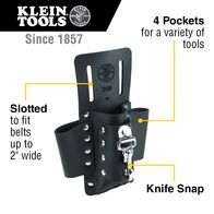 4 Pocket Tool Pouch, 16.5 x 21.6 cm