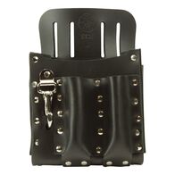 Leather Tool Pouch with Knife Snap - 5-Pocket