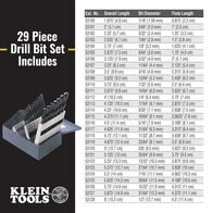Standard-Point Drill-Bit Set - 29-Piece