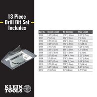Standard-Point Drill-Bit Set - 13-Piece