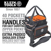 Tool Bag, Tradesman Pro™ Tool Tote, 40 Pockets, 26 cm