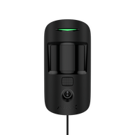 AJAX MotionCam Fibra Black | Built-in Camera | 5 Photos per Alarm | SmartDetect Algorithm | by Dicker Data