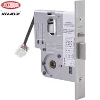 Electric Mortice Lock 60mm Backset | Monitored | 12-24VDC | Satin Chrome | by Dicker Data