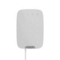 AJAX Fibra Keypad White | Capacitive Touch Sensor | Up to 100 Codes | IP50 Protection | by Dicker Data