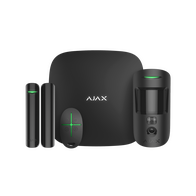 AJAX Alarm StarterKit Cam Plus Black | Hub 2 Plus with LTE | MotionCam Photo Verification | by Dicker Data