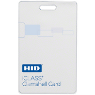 HID iCLASS Clamshell Card 2K/2 NO-NUM | Matte Finish | Vertical Slot Punched | Pre-Programmed | by Dicker Data