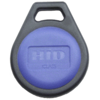 HID iCLASS Keyfob 2K/2 | Black with Blue HID Insert | Pre-Programmed for Convenience | by Dicker Data