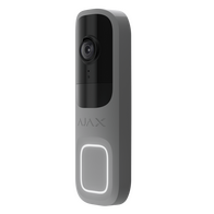AJAX Doorbell Grey | 4 MP CMOS Sensor | AI Object Detection | PIR Motion Sensor | by Dicker Data