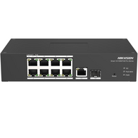 8 Port Managed PoE Switch | 110W Power Budget | IP40 Rated | -30°C to 65°C | by Dicker Data