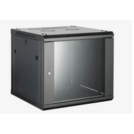 9U Rack Cabinet | Steel Construction | Optimal Airflow & Cable Management | Black | by Dicker Data