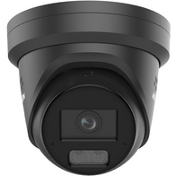 8MP Black Strobe Audio Turret Camera | ColorVu 3.0 | IP67 Rated | Two-Way Audio | by Dicker Data