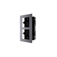 HIKVISION Intercom Double Module Housing | Flush Mount | Durable Plastic | Includes Gang Box & Screws | by Dicker Data