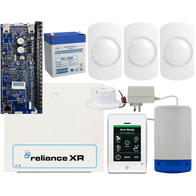 DAS Reliance XR Kit2 Security Alarm Bundle | Metal Enclosure | Touch Control Panel | 3 PET Immune Sensors | by Dicker Data