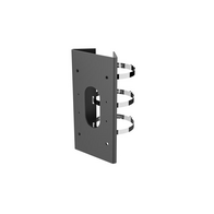 Vertical Pole Mount Bracket for Hikvision Cameras | Stainless Steel | Black Finish | by Dicker Data