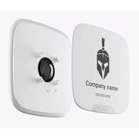 AJAX Brandplate for StreetSiren Double Deck | Durable Outdoor Plastic | White | @Pack of 10 | by Dicker Data